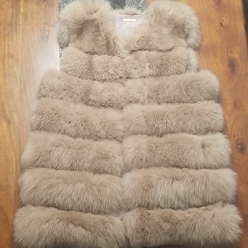 Real fur vest